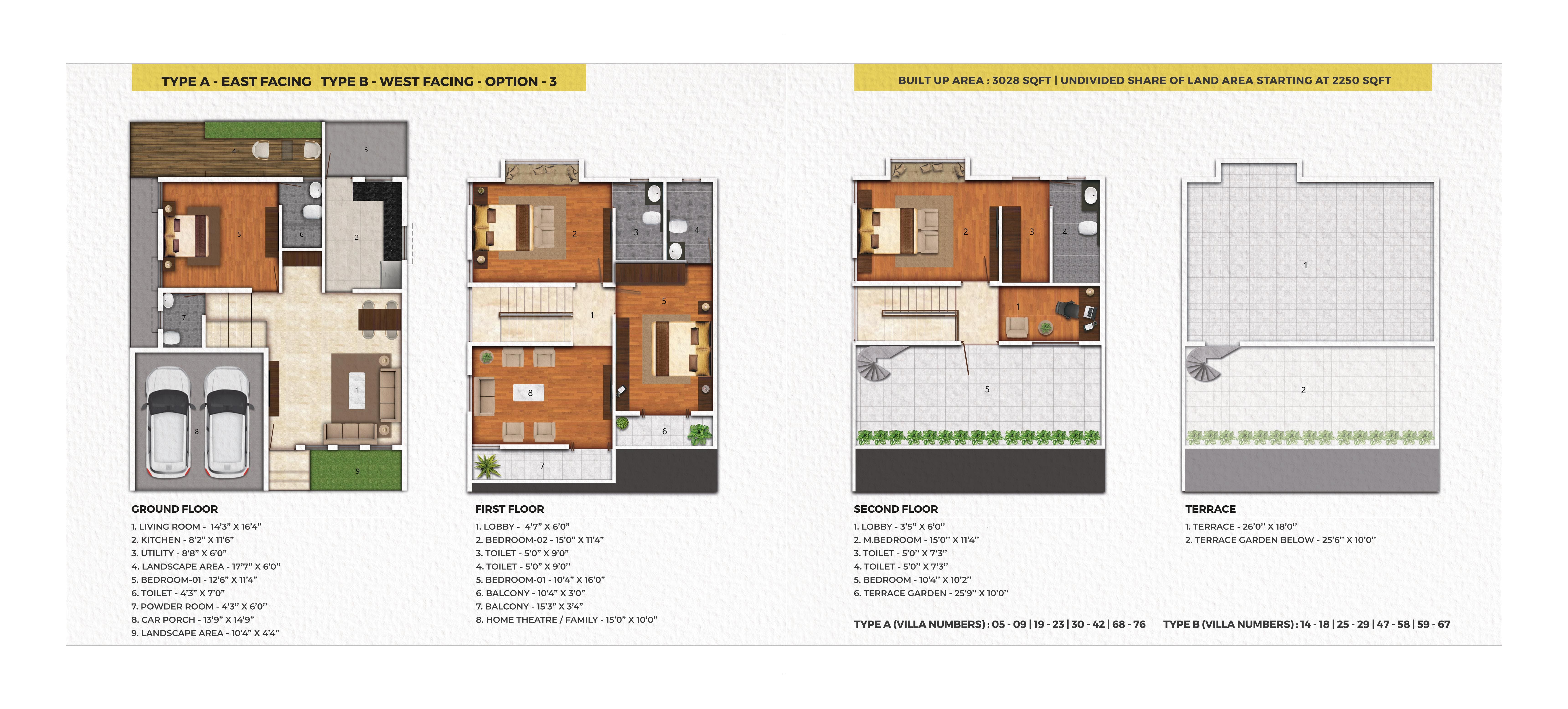 4 BHK Floor Plan