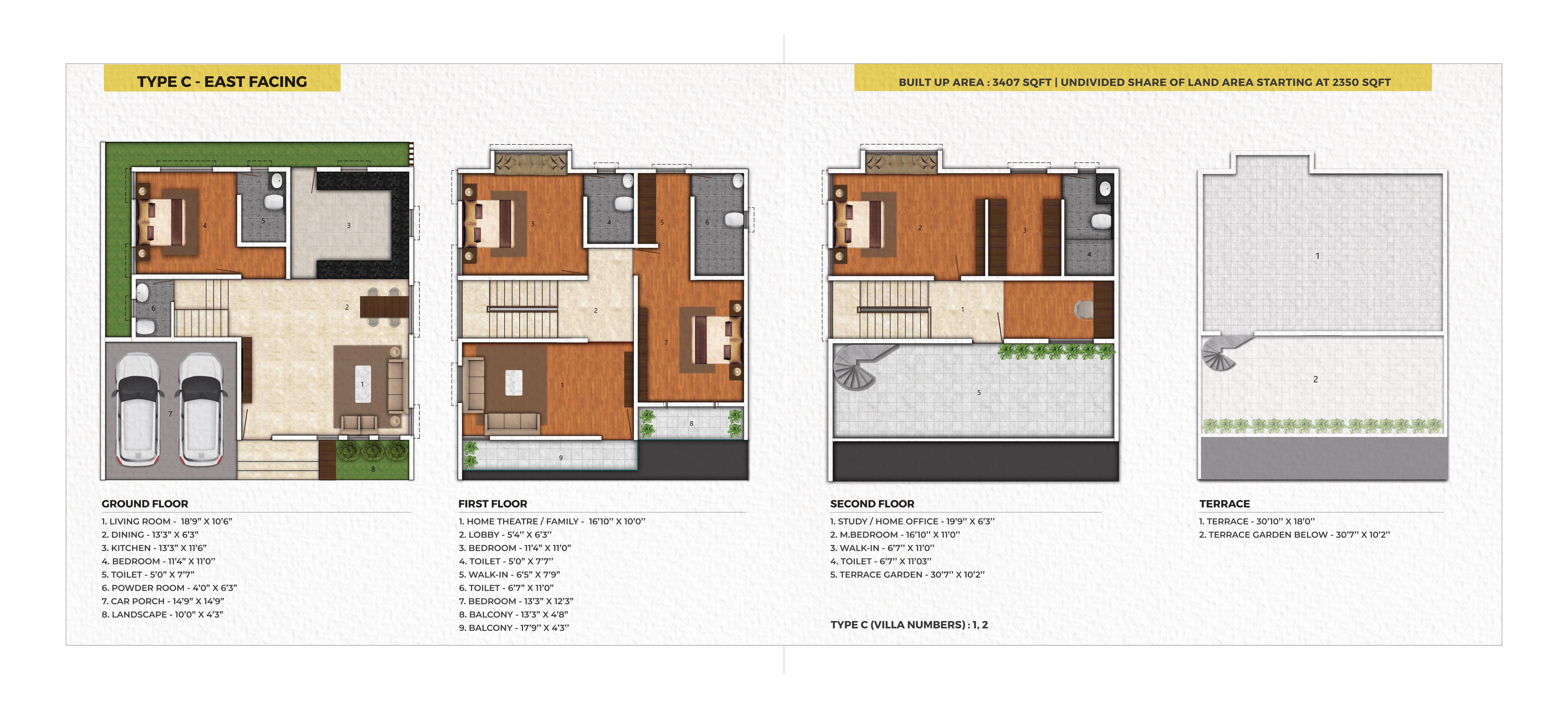 4 BHK Floor Plan